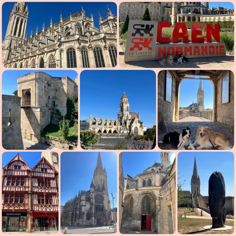 Caen in der Normandie mit Hund – historische Gebäude und Sehenswürdigkeiten bei einem Städtetrip in Frankreich