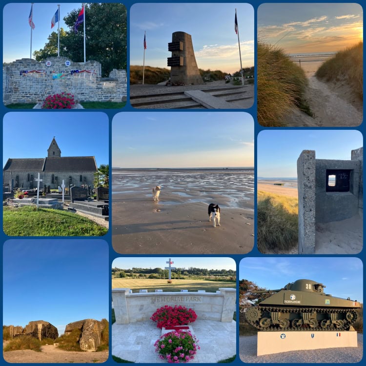 Utah Beach in der Normandie mit Hund – Strandspaziergang und historische Gedenkstätten